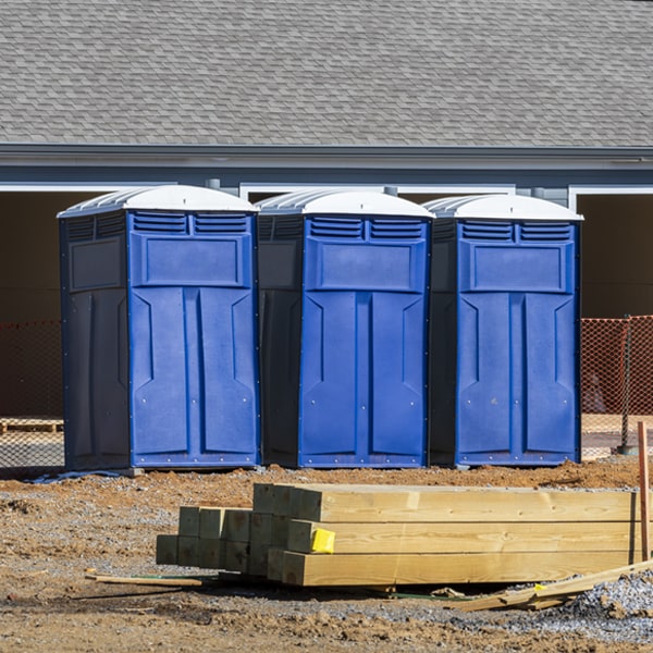 is there a specific order in which to place multiple portable toilets in Douglas Michigan